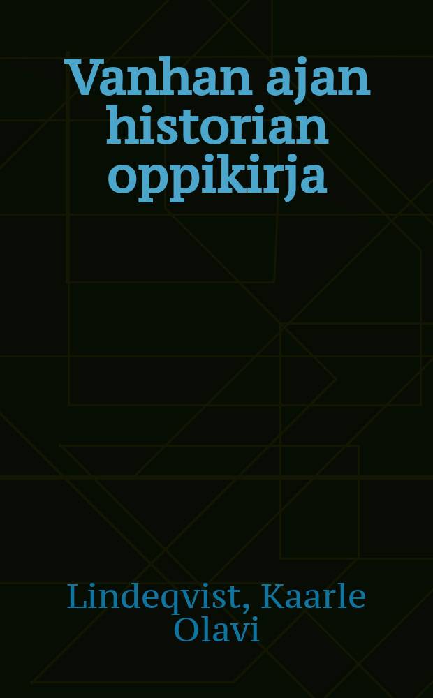 Vanhan ajan historian oppikirja = Учебник древней истории