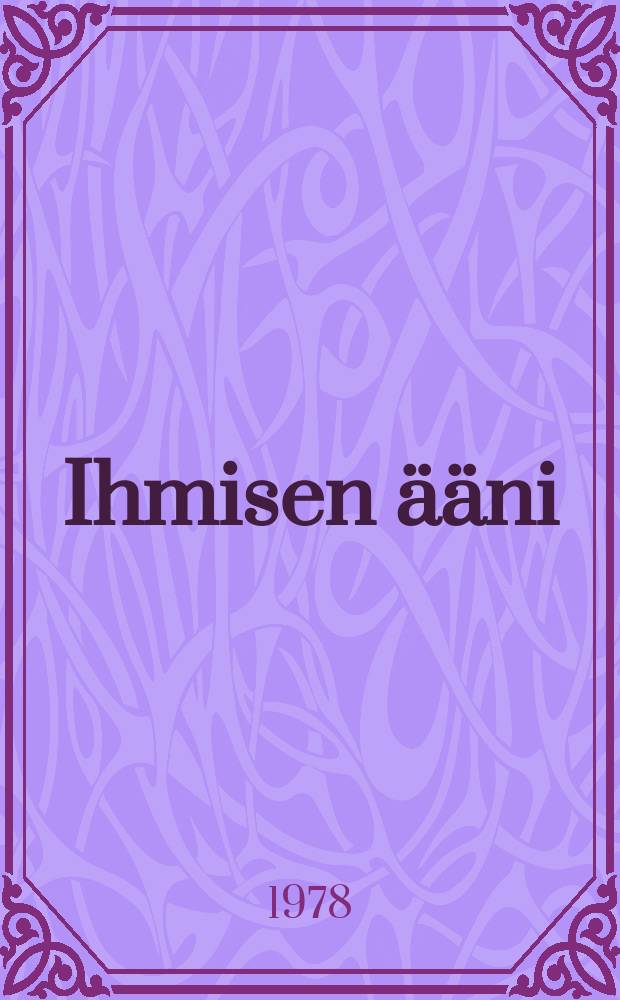 Ihmisen ääni