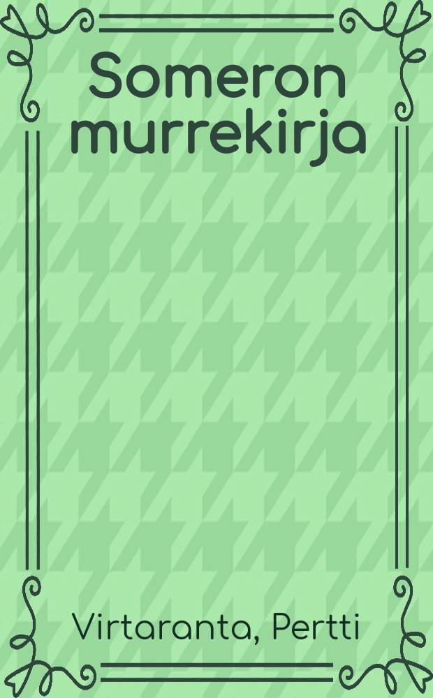 Someron murrekirja