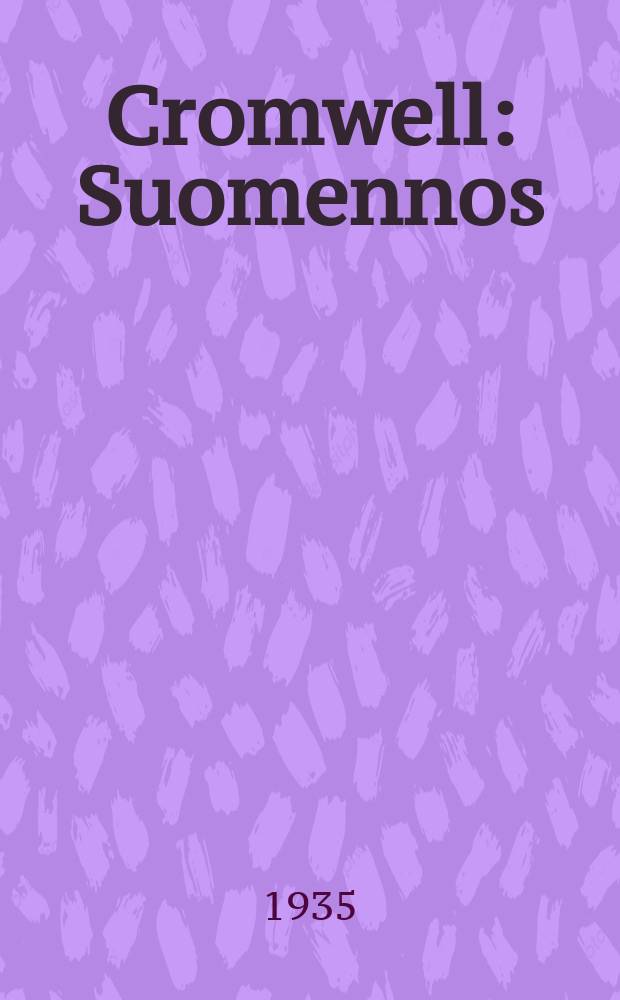 Cromwell : Suomennos