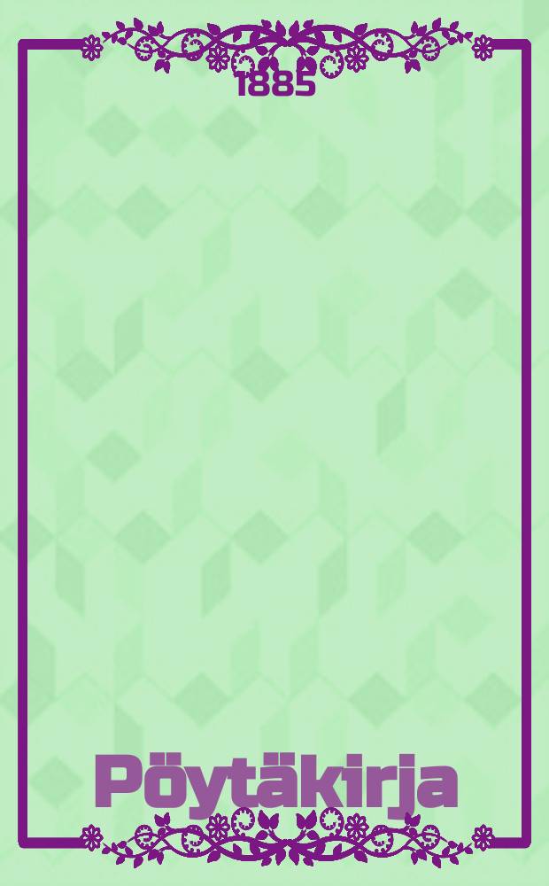 P&ouml;yt&auml;kirja