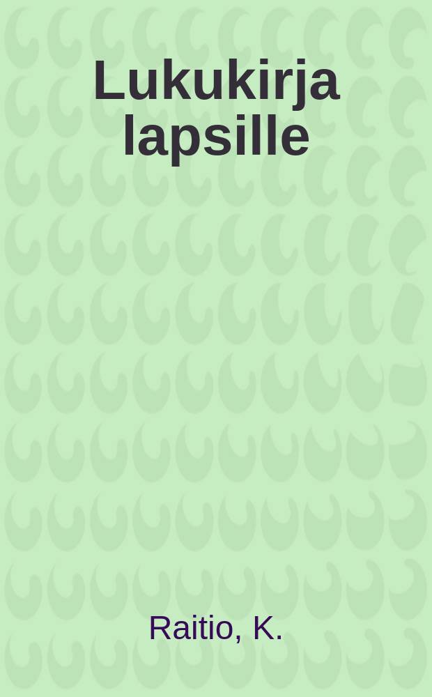 Lukukirja lapsille