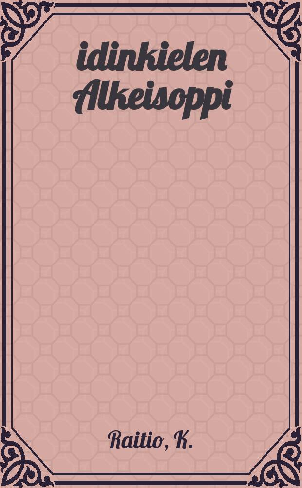 Äidinkielen Alkeisoppi