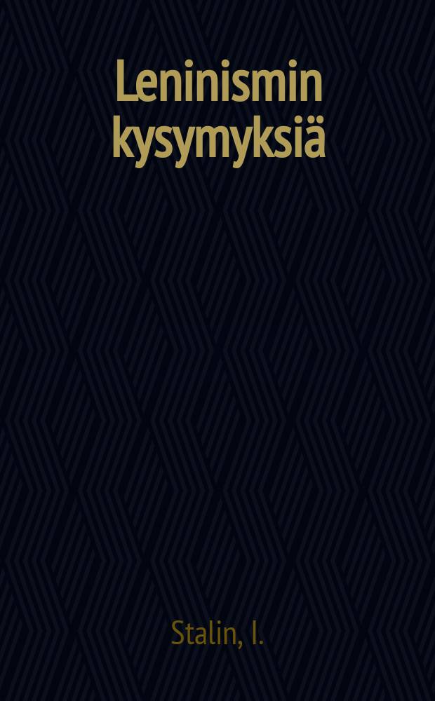 Leninismin kysymyksiä