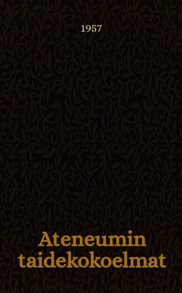 Ateneumin taidekokoelmat : Luettelo