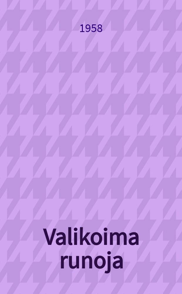 Valikoima runoja