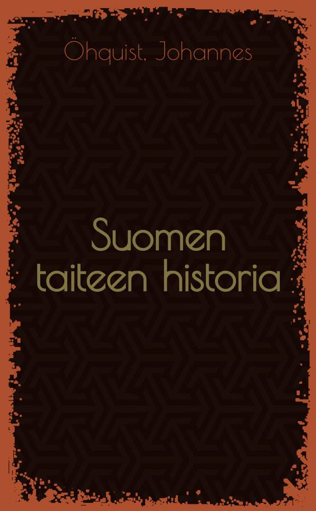 Suomen taiteen historia = История финского искусства