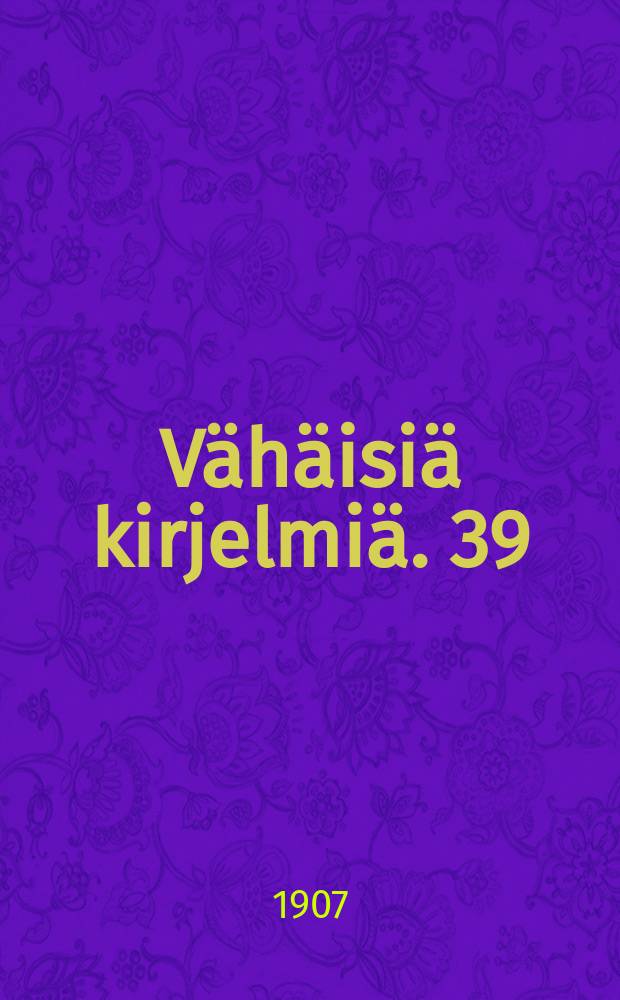 Vähäisiä kirjelmiä. 39 : Kaksi konsonanttia sanan alussa Suomen kielessä