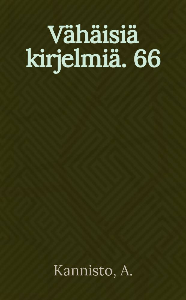 Vähäisiä kirjelmiä. 66 : Voguulien kohtalolauluista