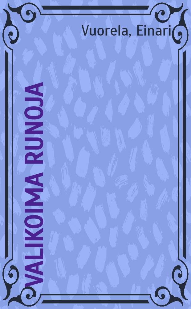 Valikoima runoja