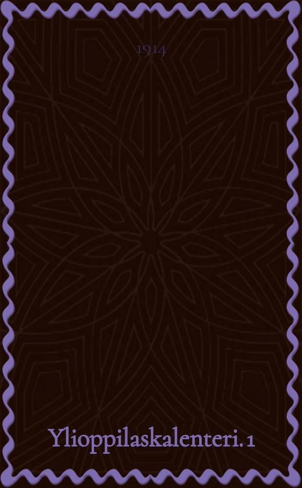 Ylioppilaskalenteri. 1