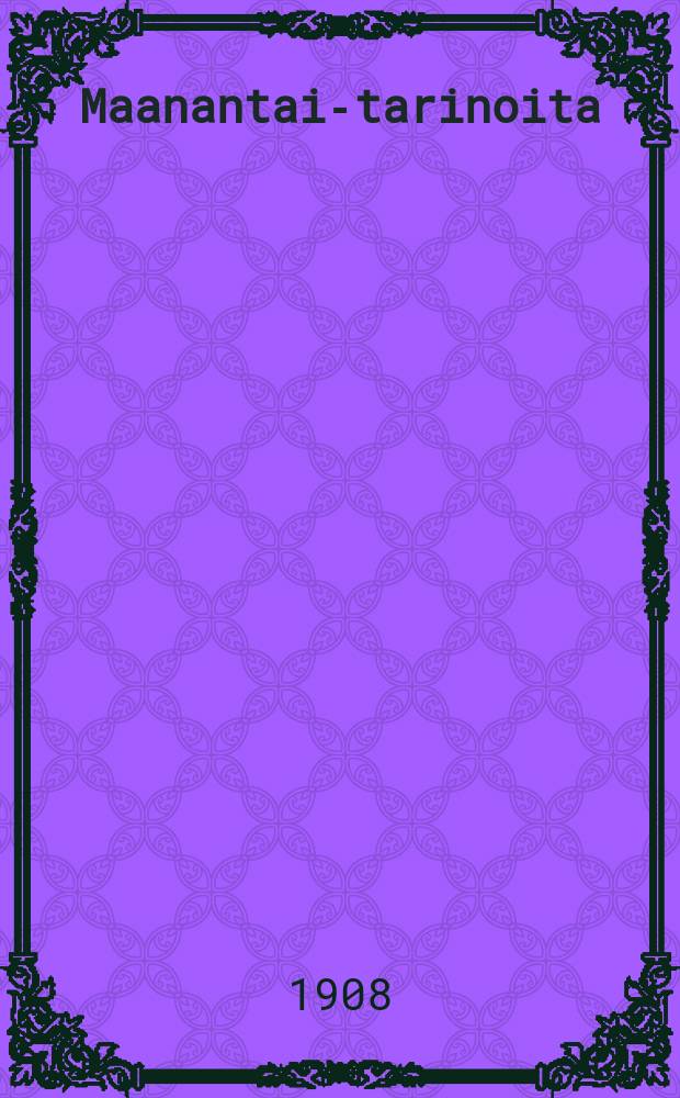 Maanantai-tarinoita : Valikoima