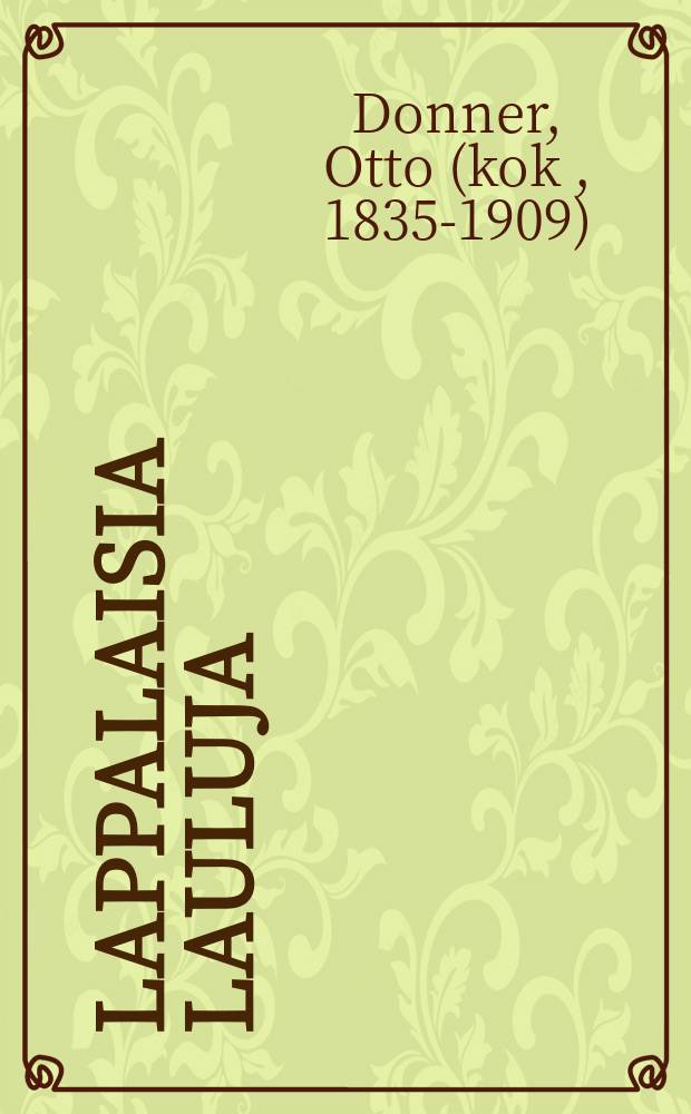Lappalaisia Lauluja