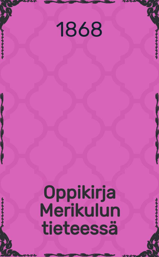 Oppikirja Merikulun tieteessä
