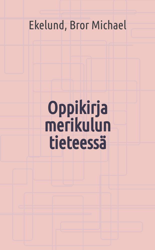 Oppikirja merikulun tieteessä