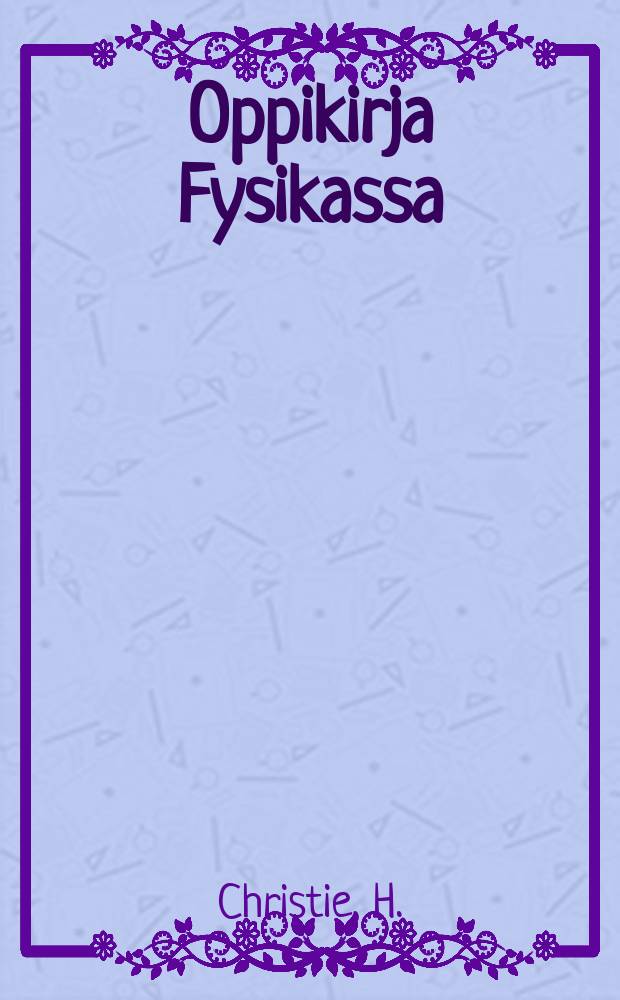 Oppikirja Fysikassa