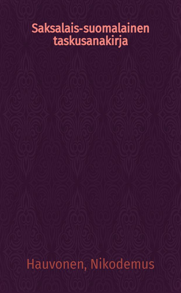 Saksalais-suomalainen taskusanakirja