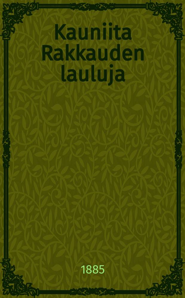 Kauniita Rakkauden lauluja