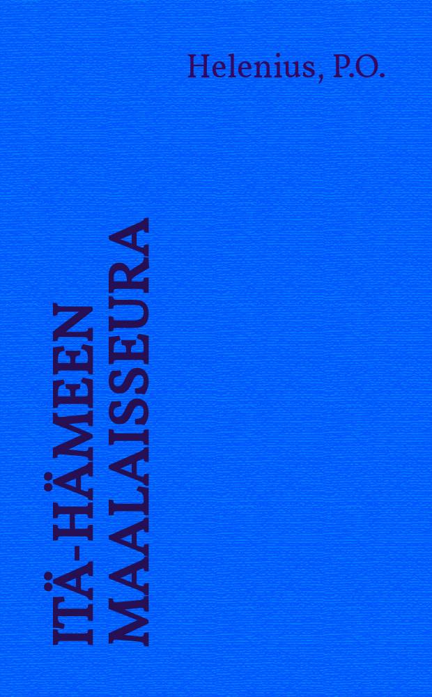 Itä-Hämeen maalaisseura : Siitossanni merkityksestä ja sonni yhdistyksistä