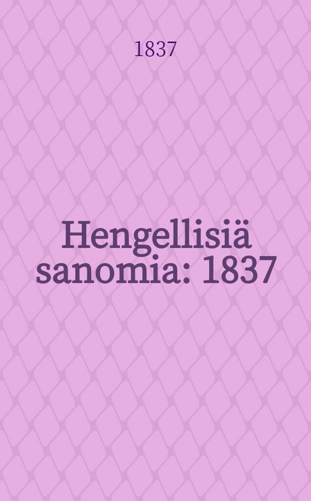 Hengellisiä sanomia : 1837