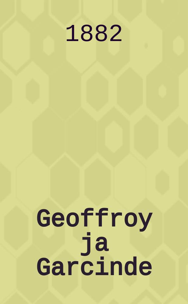Geoffroy ja Garcinde