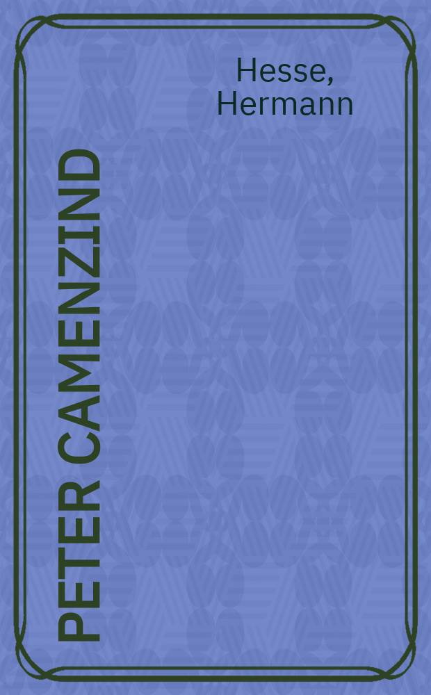Peter Camenzind