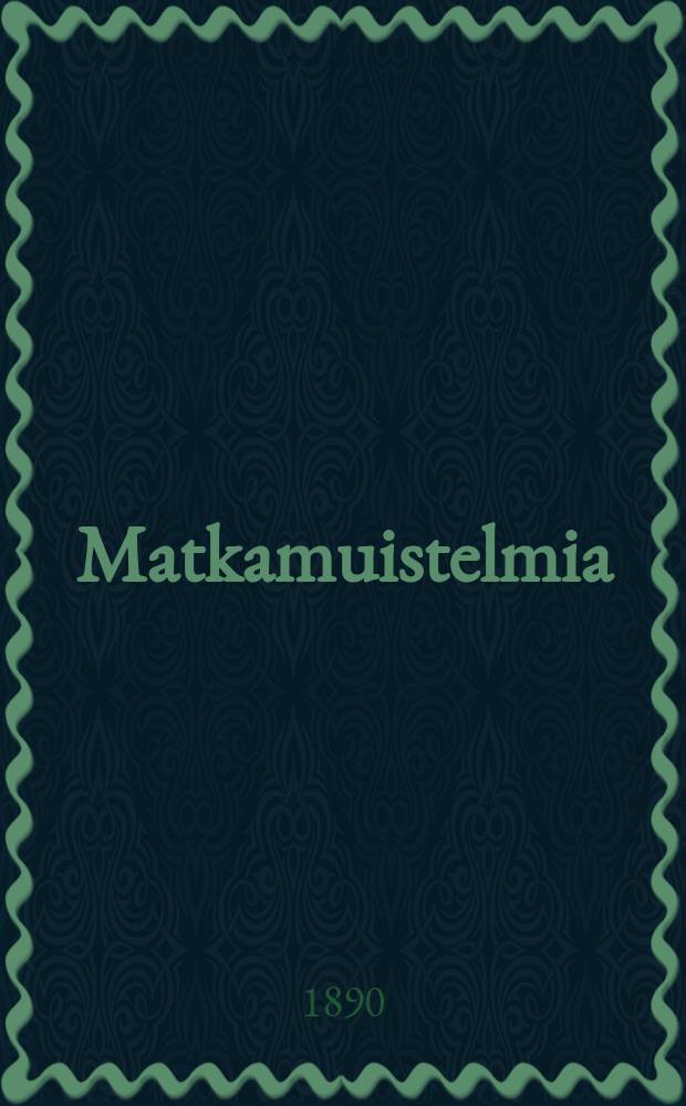 Matkamuistelmia