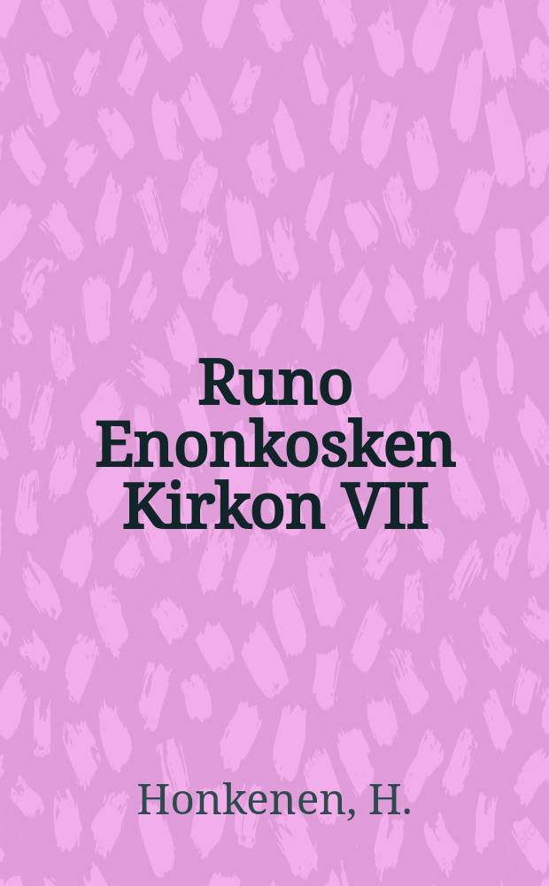 Runo Enonkosken Kirkon VII/24 1884