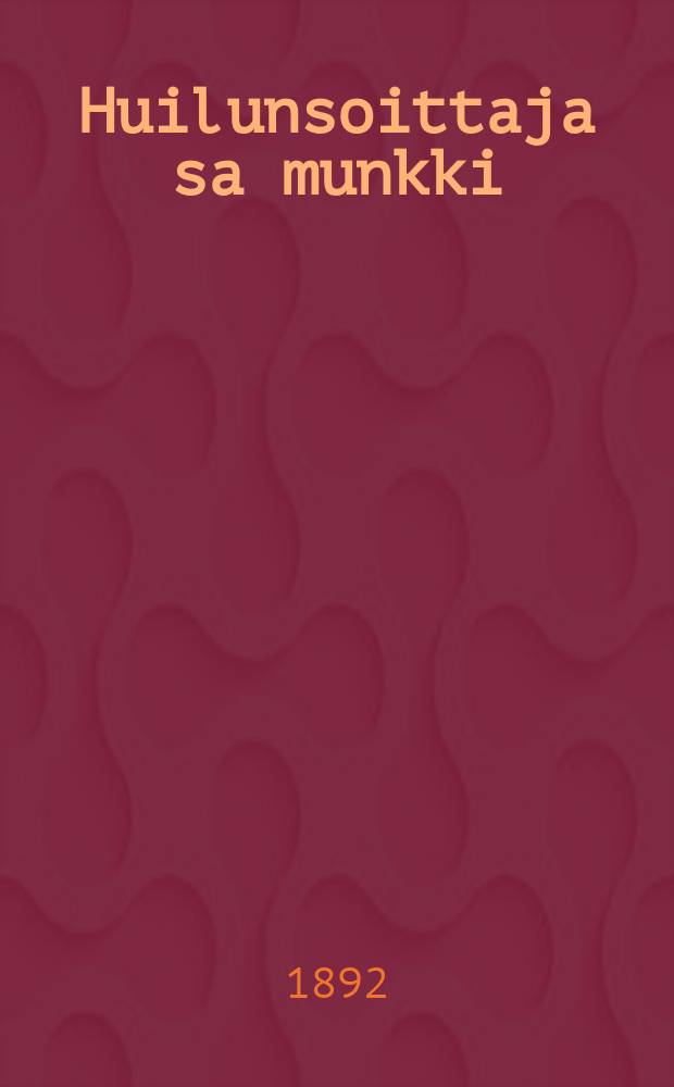 Huilunsoittaja sa munkki