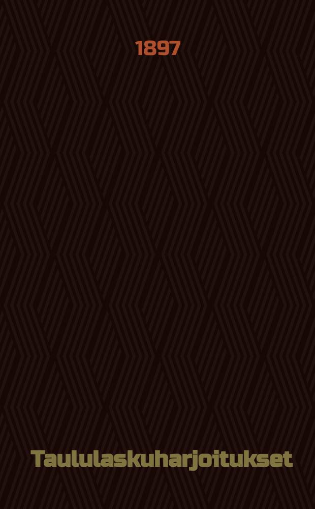 Taululaskuharjoitukset