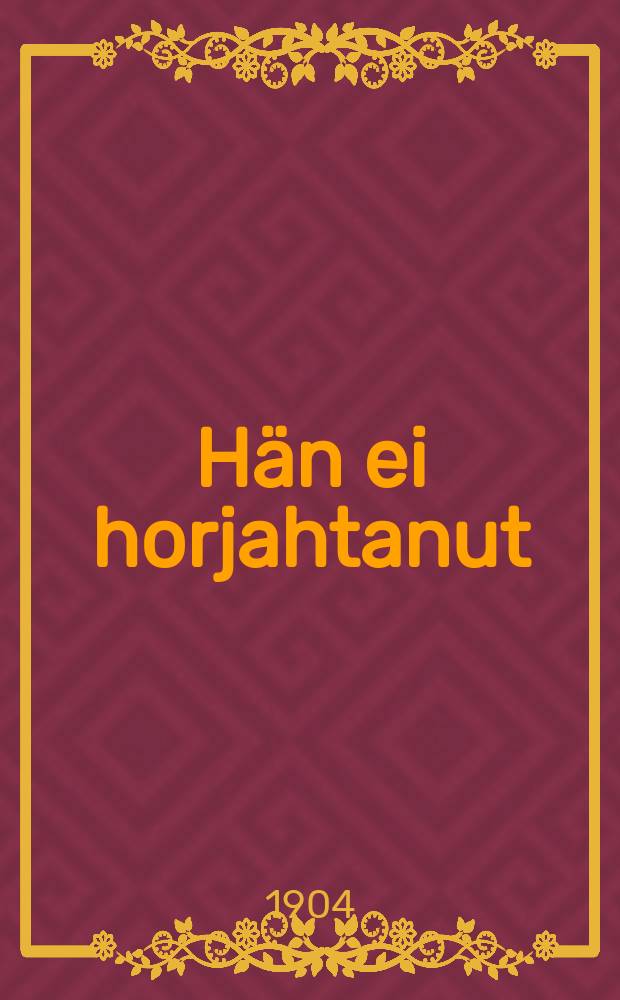 Hän ei horjahtanut