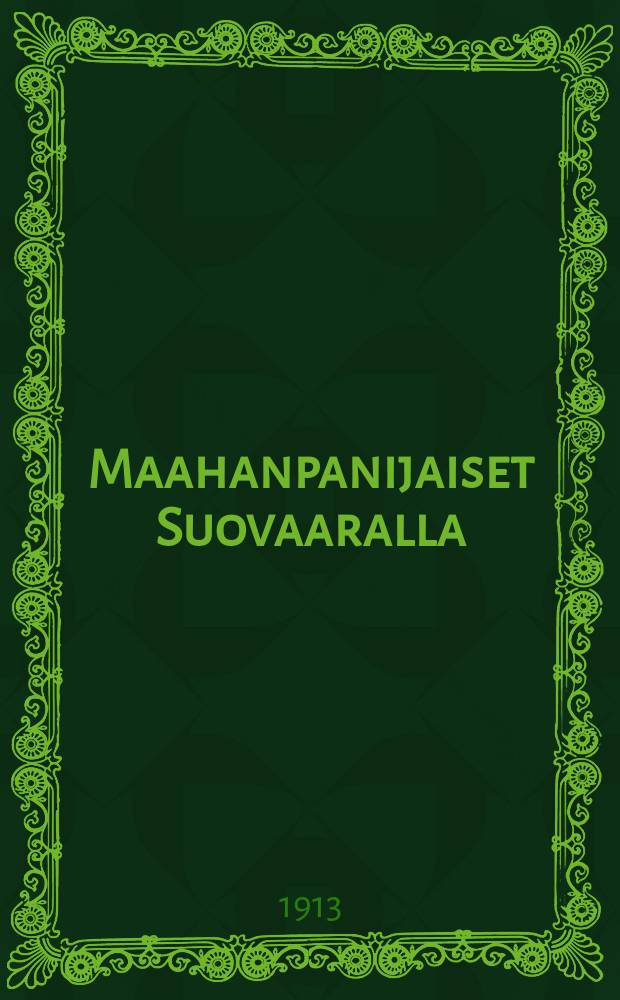 Maahanpanijaiset Suovaaralla
