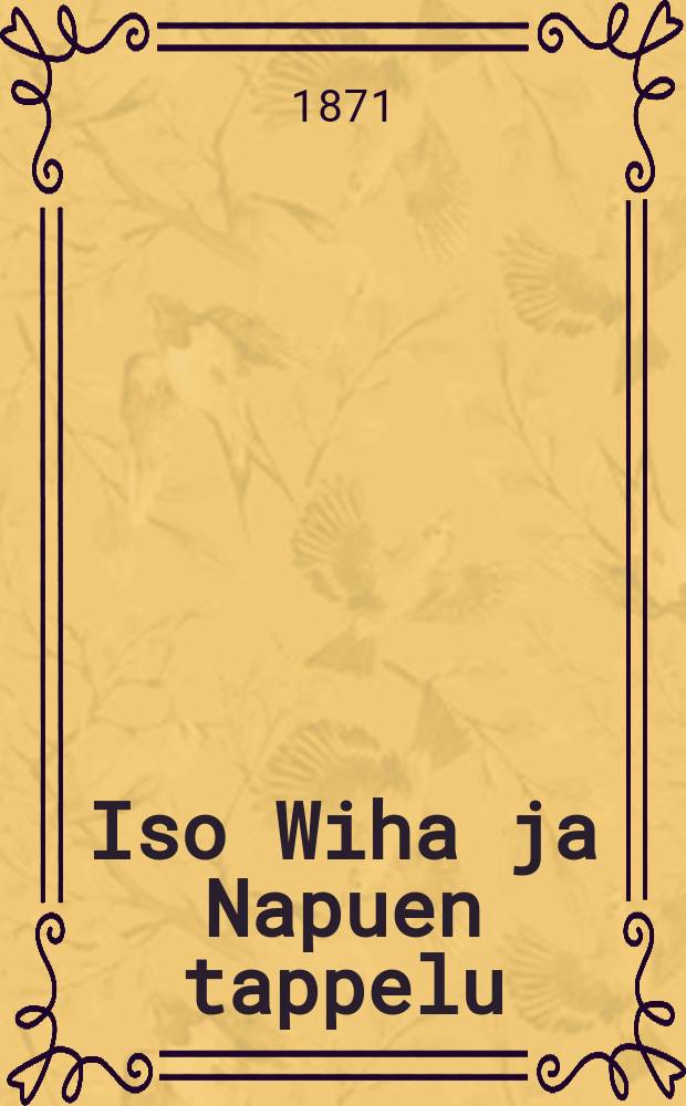 Iso Wiha ja Napuen tappelu