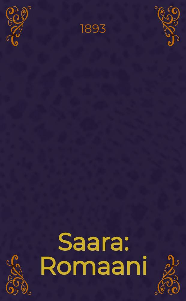 Saara : Romaani