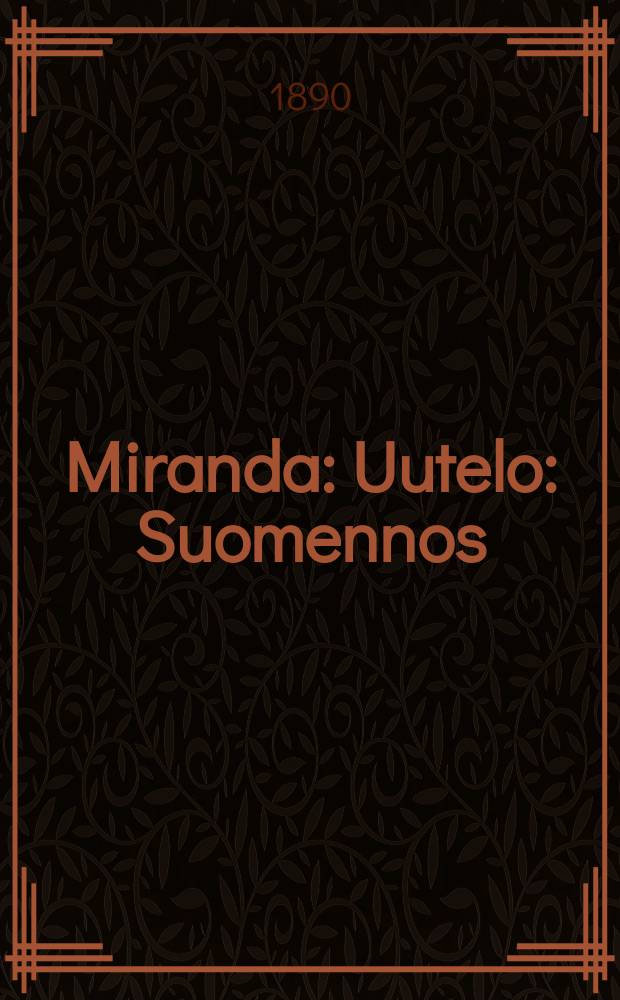 Miranda : Uutelo : Suomennos