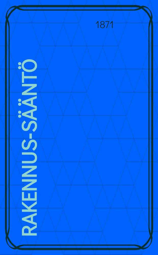 Rakennus-sääntö