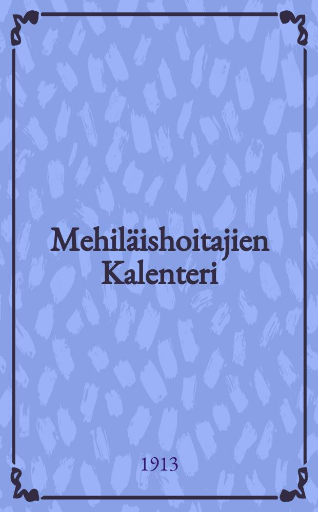 Mehiläishoitajien Kalenteri