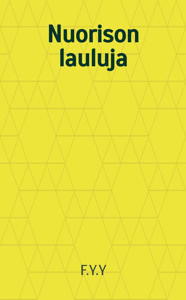 Nuorison lauluja