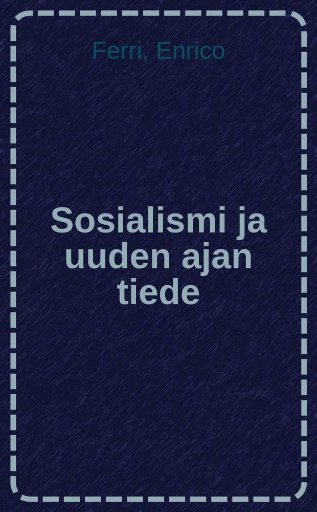 Sosialismi ja uuden ajan tiede