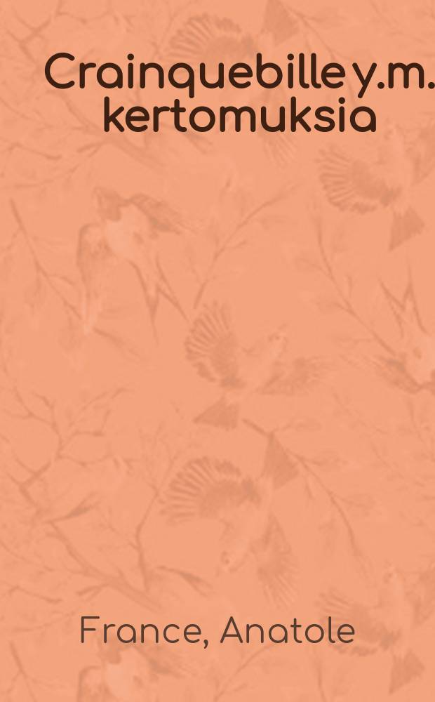 Crainquebille y.m. kertomuksia