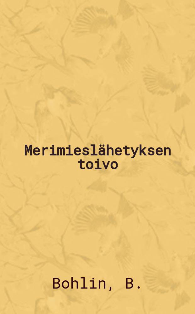 Merimieslähetyksen toivo