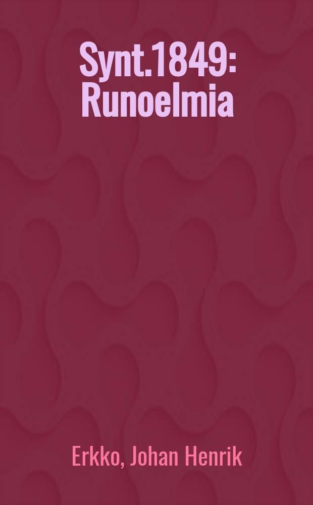 Synt.1849 : Runoelmia