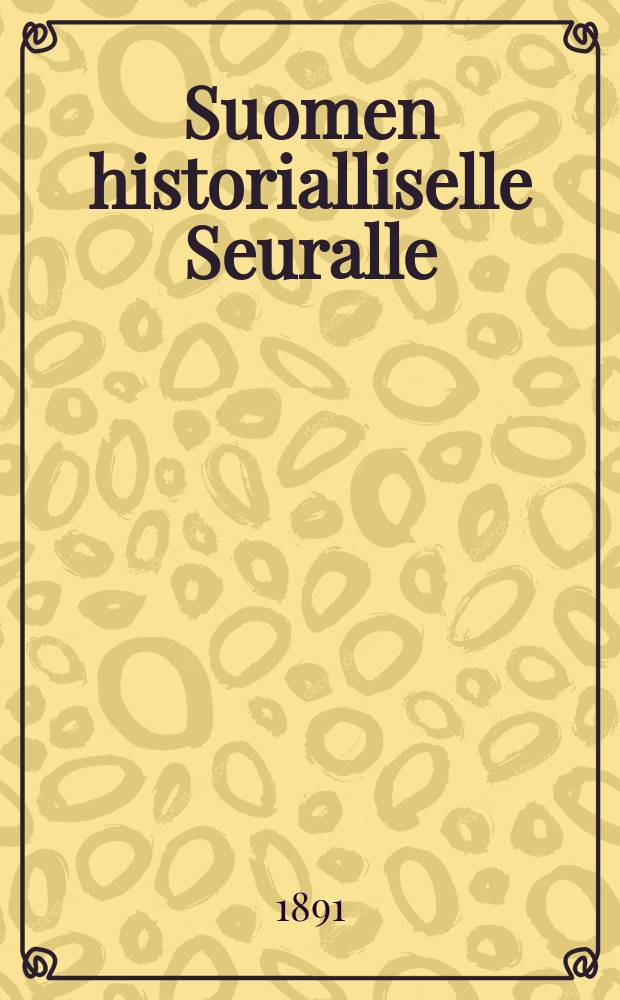 Suomen historialliselle Seuralle
