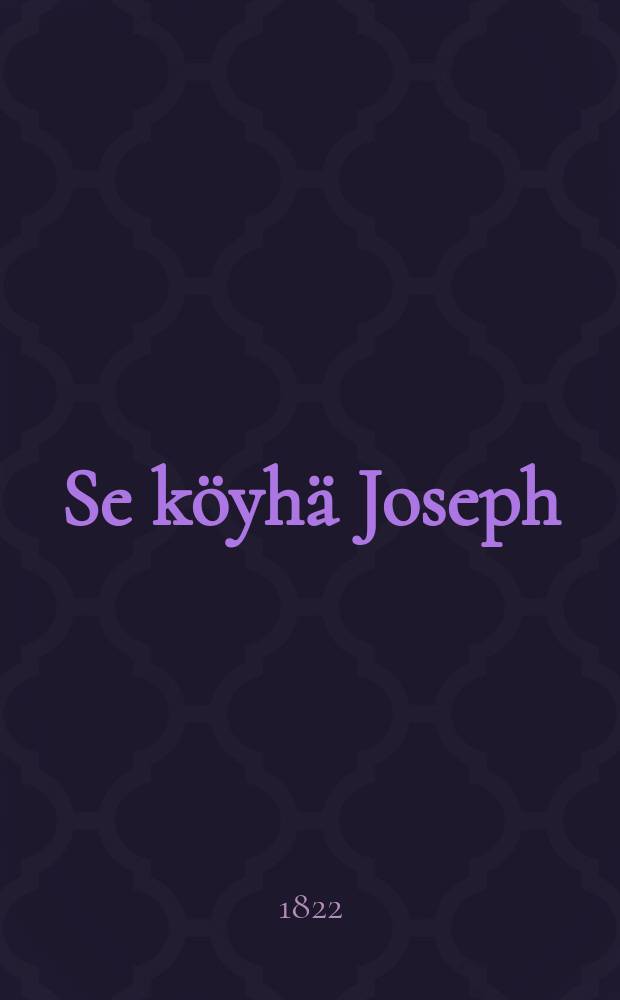 Se köyhä Joseph