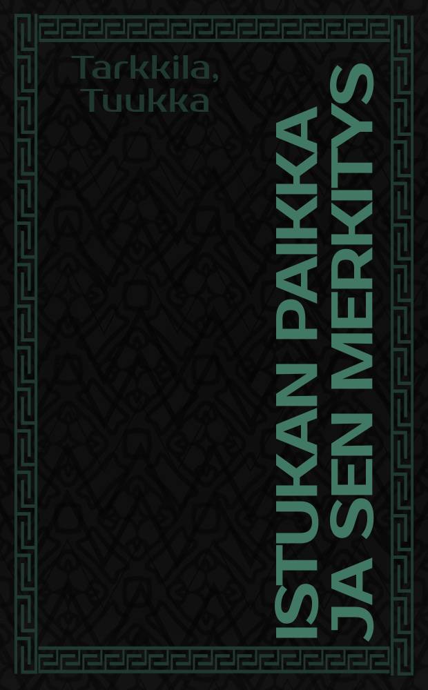 Istukan paikka ja sen merkitys = Location of the placenta and its significance : Ultra&auml;&auml;nitutkimus : V&auml;it&ouml;sk. Tampereen yliopisto : Diss