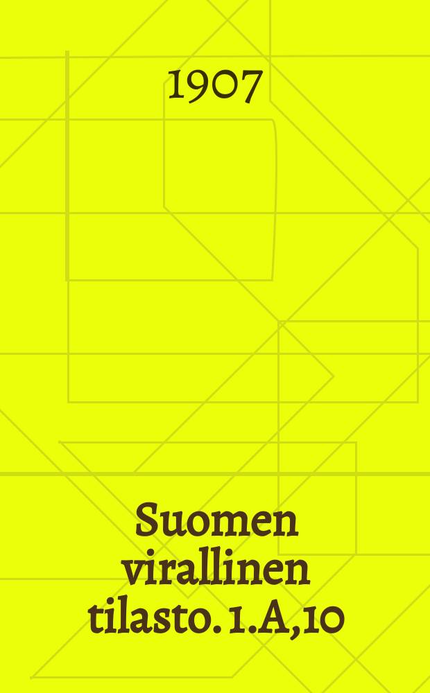 Suomen virallinen tilasto. 1.A,10 : Kauppa