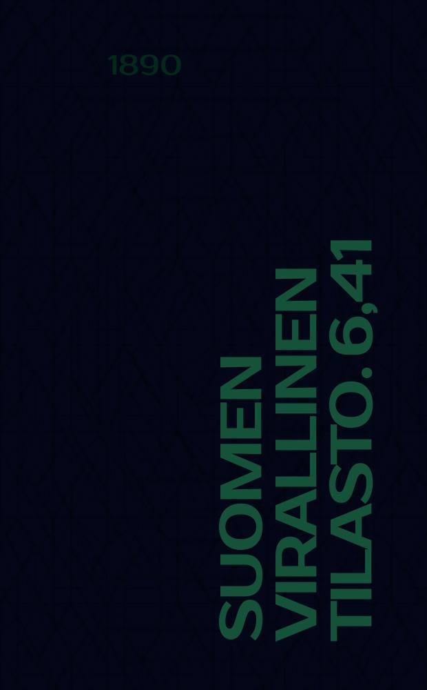 Suomen virallinen tilasto. 6,41 : Väkiluvun tilastoa