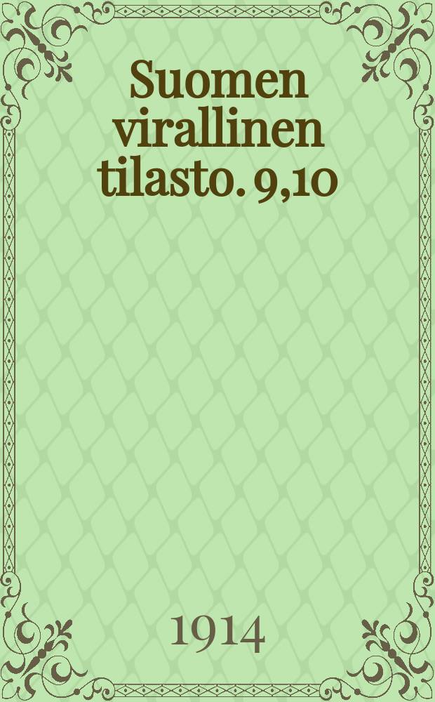 Suomen virallinen tilasto. 9,10 : Alkeisopistot