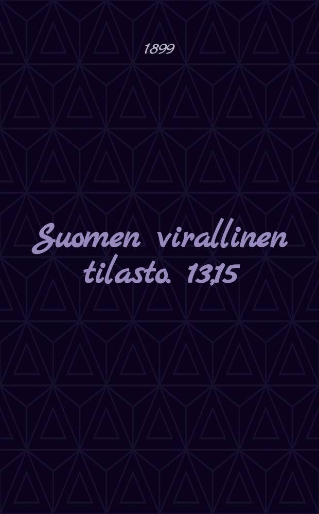 Suomen virallinen tilasto. 13,15 : Postitilastoa