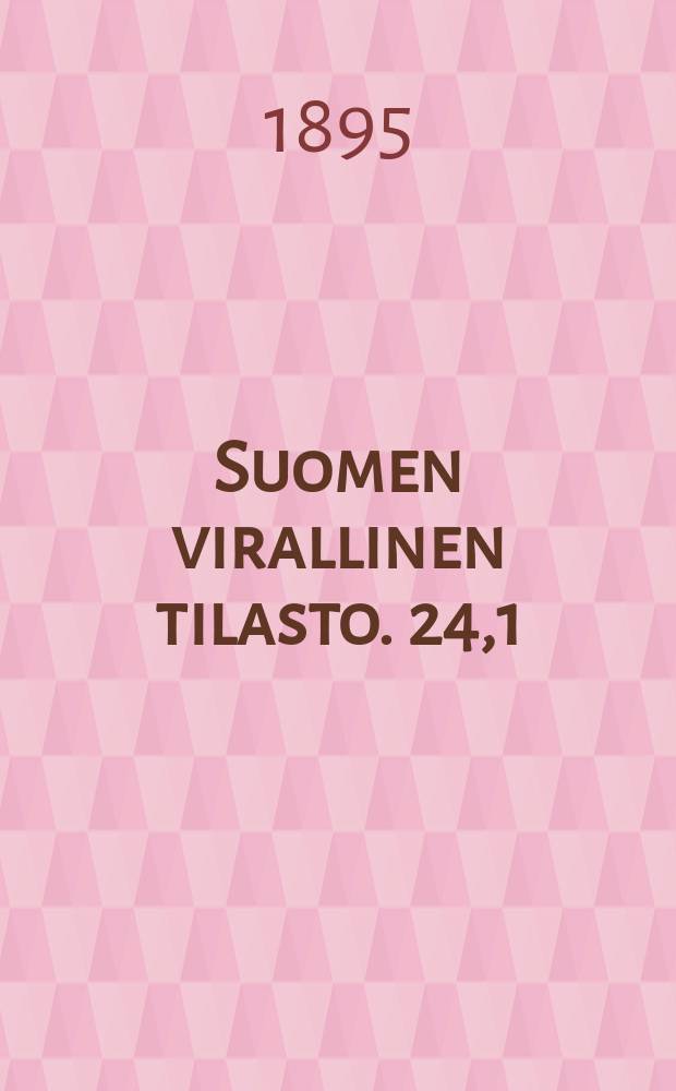 Suomen virallinen tilasto. 24,1 : Aistivialliskoulu